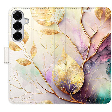 

iSaprio Flip pouzdro Gold Leaves 02 pro Samsung Galaxy S25+