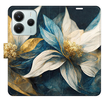 

iSaprio Flip pouzdro Gold Flowers pro Xiaomi Redmi Note 14 5G