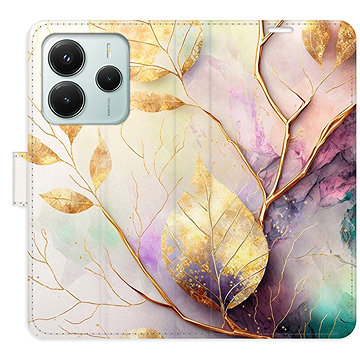 

iSaprio Flip pouzdro Gold Leaves 02 pro Xiaomi Redmi Note 14 5G