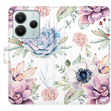 

iSaprio Flip pouzdro Succulents Pattern pro Xiaomi Redmi Note 14 5G