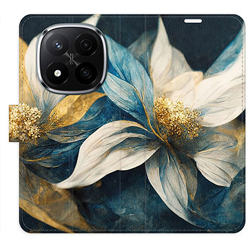 

iSaprio Flip pouzdro Gold Flowers pro Xiaomi Redmi Note 14 Pro 5G/14 Pro+ 5G