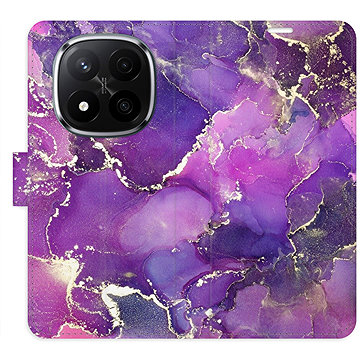 

iSaprio Flip pouzdro Purple Marble pro Xiaomi Redmi Note 14 Pro 5G/14 Pro+ 5G