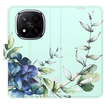 

iSaprio Flip pouzdro Blue Flowers pro Xiaomi Redmi Note 14 Pro 5G/14 Pro+ 5G