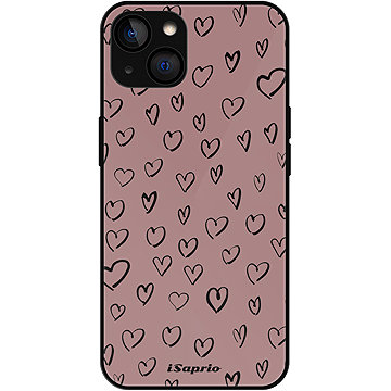 

iSaprio Lesklé pouzdro Heart Dark - iPhone 13