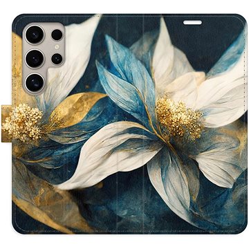 

iSaprio flip pouzdro Gold Flowers pro Samsung Galaxy S24 Ultra