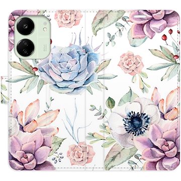 

iSaprio flip pouzdro Succulents Pattern pro Xiaomi Redmi 13C