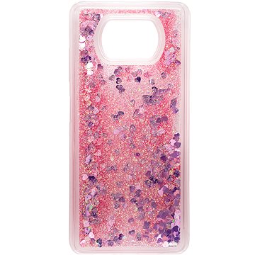 

iWill Glitter Liquid Heart Case pro POCO X3 Pro Pink