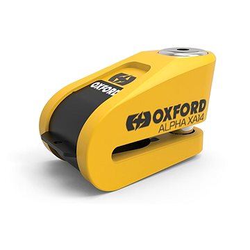 

OXFORD zámek kotoučové brzdy Alpha Alarm XA14 (integrovaný alarm, žlutý/černý, průměr čepu 14 mm)