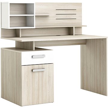 IDEA nábytek Psací stůl Malicia dub/perleťově bílý