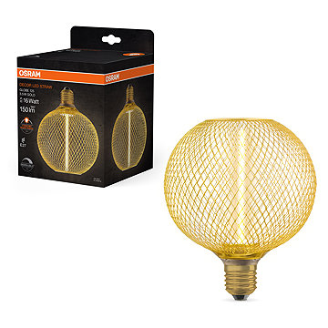 

OSRAM slaměné LED stropní svítidlo E27 GLOBE, laditelná teplá bílá