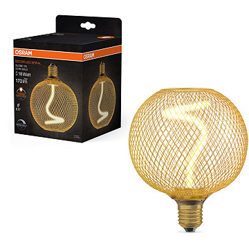 

OSRAM spirálové LED stropní svítidlo E27 GLOBE, laditelná teplá bílá
