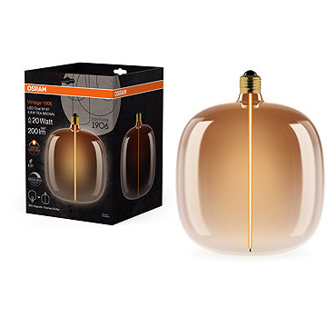 

OSRAM hnědá LED žárovka E27 4,8W VINTAGE OVAL, teplá bílá