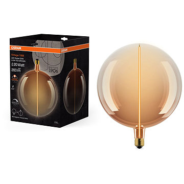 

OSRAM hnědá LED žárovka E27 4.8W VINTAGE GLOBE, teplá bílá