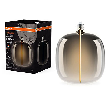 

OSRAM kouřová LED žárovka E27 4.8W VINTAGE OVAL, teplá bílá