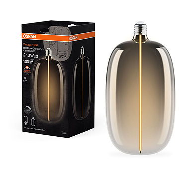 

OSRAM kouřová LED žárovka E27 4.8W VINTAGE ELIPSE/OVAL, teplá bílá