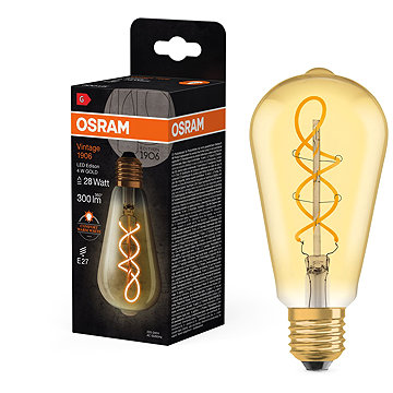 

OSRAM LED žárovka E27 4W VINTAGE, teplá bílá