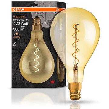 

OSRAM industriální LED žárovka E27 4W VINTAGE teplá bílá