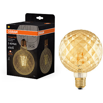 

OSRAM atypická LED žárovka E27 4,5 W Vintage 1906, teplá bílá
