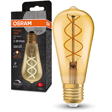 

OSRAM Retro LED stmívatelná žárovka E27 4 W VINTAGE, teplá bílá