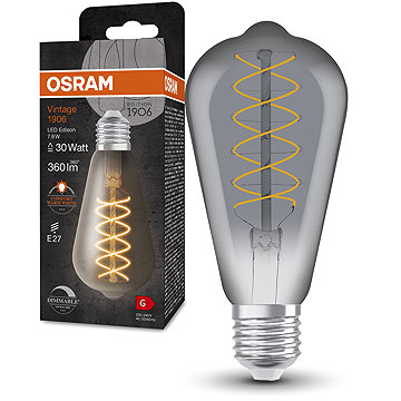 

OSRAM stmívatelná LED žárovka E27 7,8 W VINTAGE EDISON, teplá bílá