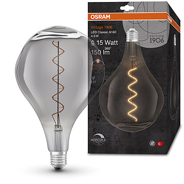 

OSRAM stmívatelná kouřová LED žárovka E27 4,5 W BIG GRAPE, teplá bílá