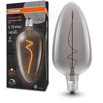 

OSRAM stmívatelná LED žárovka E27 4 W VINTAGE 1906, teplá bílá