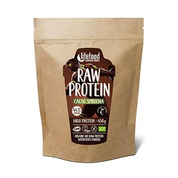 

Lifefood Raw protein BIO, 450g, kakaový