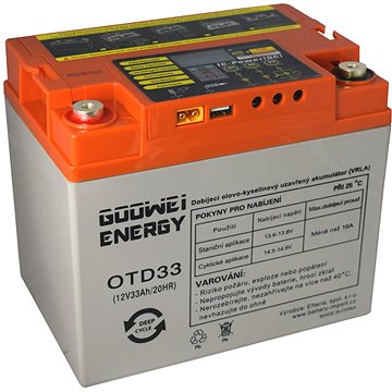 GOOWEI ENERGY OTD33-12, baterie 12V, 33Ah, DEEP CYCLE