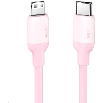 Ugreen USB-C to Lightning Silicone Cable 1m (Pink)
