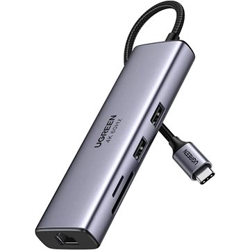 

UGREEN 7-in-1 USB-C to HDMI/2*USB 3.0/SD+TF/RJ45/PD100W 4K