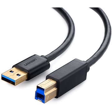 Ugreen USB 3.0 A (M) to USB 3.0 B (M) Data Cable Black 2m - Datový kabel