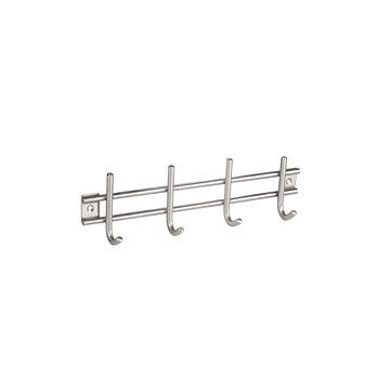 

WALTECO Věšáková lišta 300x85mm 4 háčky, nerez