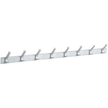 

WALTECO Věšáková lišta 8 háčků 635mm, aluminum elox