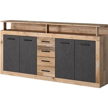 

Komoda XXL 4D4S, dekor dub matera světlý