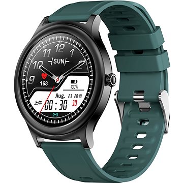 WowME Roundwatch černé/zelené - Chytré hodinky