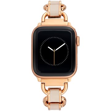 

Anne Klein Řemínek růžový smalt pro Apple Watch 38mm / 40mm / 41mm růžovozlatý