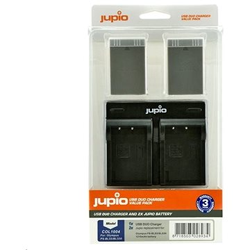 

Set Jupio 2x baterie BLS5 / BLS50 - 1210 mAh a duální nabíječka pro Olympus