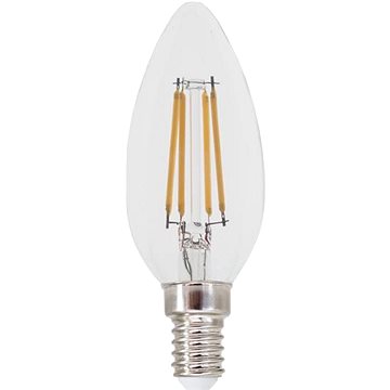 

LED Filament Candle žárovka čirá C35 4W/230V/E14/2700K/480Lm/360°