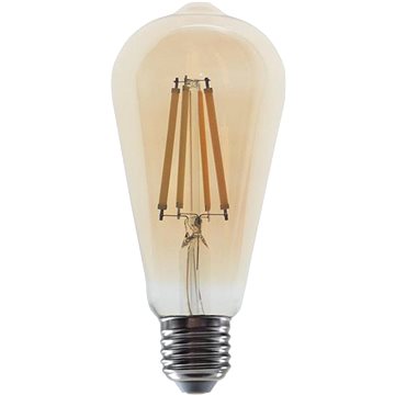 

LED Filament žárovka Amber ST64 10W/230V/E27/2700K/1160Lm/360°