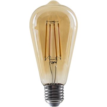 

LED Filament žárovka Amber ST64 8W/230V/E27/2700K/900Lm/360°
