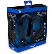 4Gamers Gaming Bundle - Headset and Headset Stand - Black - PS4