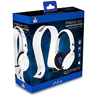 4Gamers Gaming Bundle - Headset and Headset Stand - White - PS4