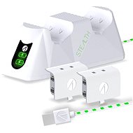 STEALTH Twin Charging Dock + Battery Packs - White - Xbox - Dobíjecí stanice