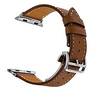 Eternico Leather Strap pro Apple Watch 42mm / 44mm / 45mm hnědý - Řemínek