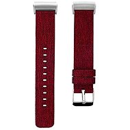 Řemínek Eternico Canvas červený (Large) pro Fitbit Charge 3 / 4