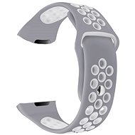 Řemínek Eternico Silicone šedo bílý (Large) pro Fitbit Charge 3 / 4