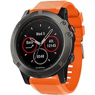 Eternico Essential Silver Buckle pro Garmin QuickFit 26mm oranžový - Řemínek