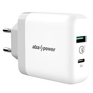 Nabíječka do sítě AlzaPower Q200C Quick Charge 3.0 bílá - Nabíječka do sítě