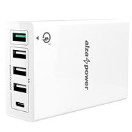 Nabíječka do sítě AlzaPower M5CQ Multi Charge QC3.0 bílá - Nabíječka do sítě