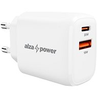 Nabíječka do sítě AlzaPower A100 Fast Charge 20W bílá - Nabíječka do sítě